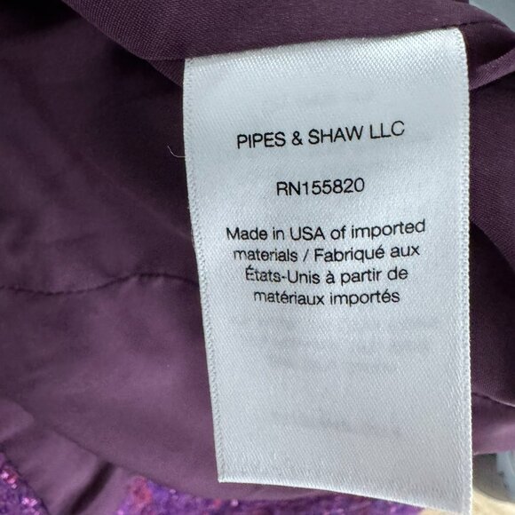 Veronica Beard Bentley Double Breasted Tweed Jacket Size 2 Aubergine NWT CJ-2131 - Picture 15 of 16